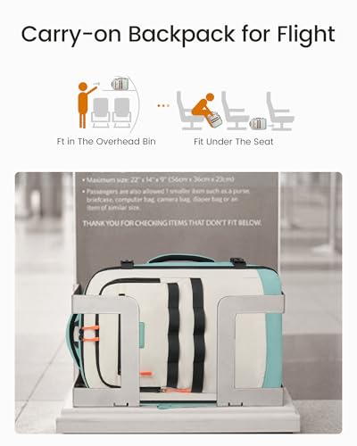 LOVEVOOK 40L Travel Backpack for Women & Men, TSA Approved Carry On Backpack with 3 Packing Cubes, Waterproof Personal Item Bag Fits 17" Laptop, Weekender Essentials Overnight Backpack for Trip