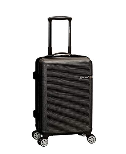 Rockland Skyline Hardside 3 Piece Spinner Wheel Luggage Set, (20"/24"/28"), Grey