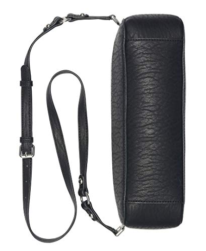 Calvin Klein Sonoma Bubble Lamb Novelty Messenger Crossbody, black/silver, One Size