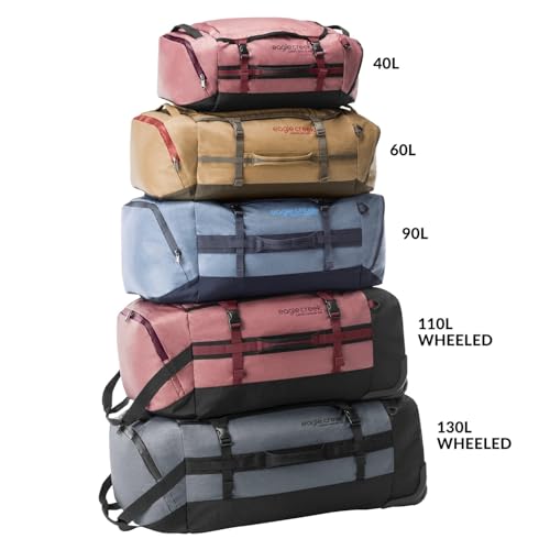 Eagle Creek Cargo Hauler Wheeled Duffel - Durable Duffel Bag for Travel - Easy Access Compartment - Deployable Backpack Straps - Lockable Zipper Opening - Duck Green - 110L