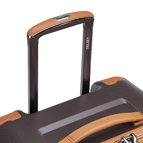 DELSEY PARIS Chatelet Air 2.0 - Hardside Checked Luggage Trunk 26 Inch - TSA Lock- 360° Spinner Wheels - Polycarbonate Travel Suitecase, Chocolate Brown