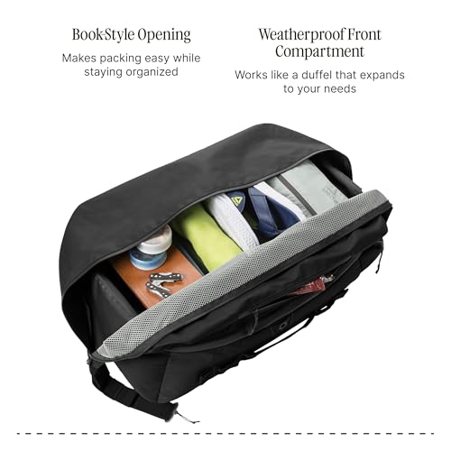 eagle creek Tour Travel Pack 55L – Lightweight Backpack with Expandable Storage, Laptop Compartment - Has Travel-Ready Features for Global Adventures - Black