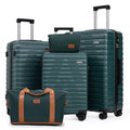 Cosbarn Luggage Sets 5 Piece Suitcases with Wheels, Suitcase Set ABS Hard Case Luggage with Lock Spinner Wheels Durable Travel Luggage
