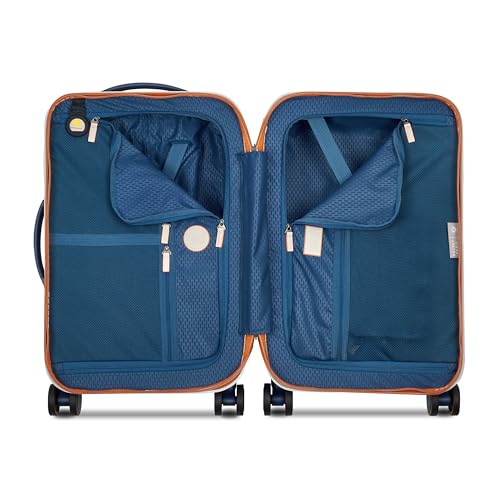 DELSEY Paris Roland-Garros Hardside Luggage with Spinner Wheels, Navy Blue, Carry-On 20 Inch