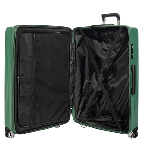 Bric's Cervia 30" Hardside Large Expandable Luggage, 360° Spinner Wheels, Lightweight Checked Suitcase, TSA-Approved Locks, Dark Emerald Green