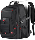 LifetimeWarranty Extra Large Travel Backpack With 52L Capacity, Long-Term Durability TSA Backpack,Anti-Theft 17.3" Big Business Laptop Backpack for Men&Women,Water Resistant College Rucksack Bag Black