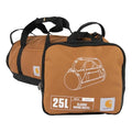 Carhartt Classic Round Duffel with Utility Pouch, Heavy-Duty, Water-Resistant Packable Gear Bag for Jobsite, Gym, and Travel, Carhartt Brown, 25L