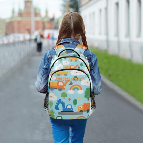 miaozhen Cute Cartoon Colorful Truck carry on backpacks for kids with large bookbags for teen para bebes varon mochila para ni?os
