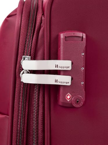 It Luggage Lustrous Luxe 32" Softside Checked 8 Wheel Spinner, French Port