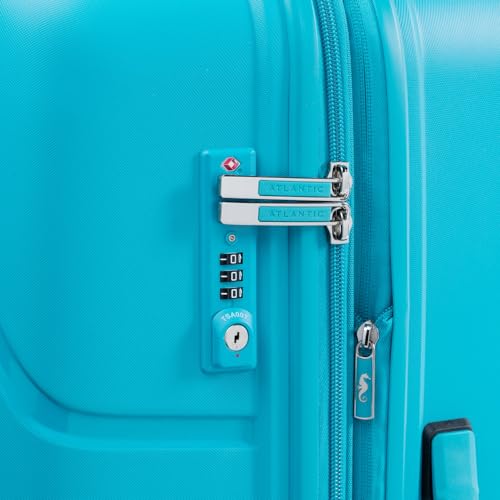 Atlantic Luggage Convertible Medium to Large, Checked Expandable Hardside Spinner