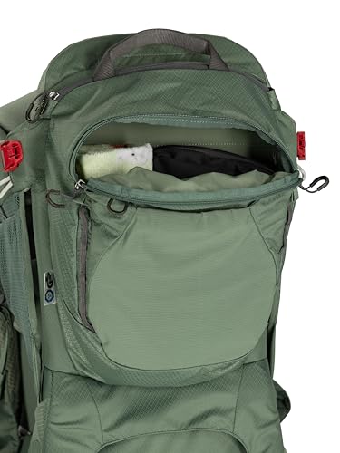 Osprey Poco Premium Child Carrier Backpack - Adjustable Travel Baby Seat with Sunshade - Hiking Carrier for Toddlers, Tidal Blue
