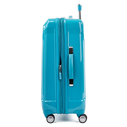Atlantic Luggage Ultra Lite 4 Hardside, 24-Inch Expandable Spinner (Turquoise Blue)