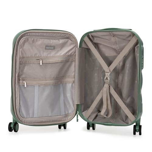 kensie Alluring 3 Piece Luggage Set, Basil