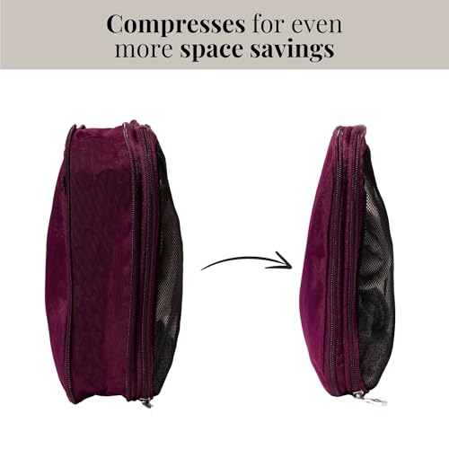Baggallini Compression Cube 3-piece set - Lightweight Compression Packing Cubes for Travel