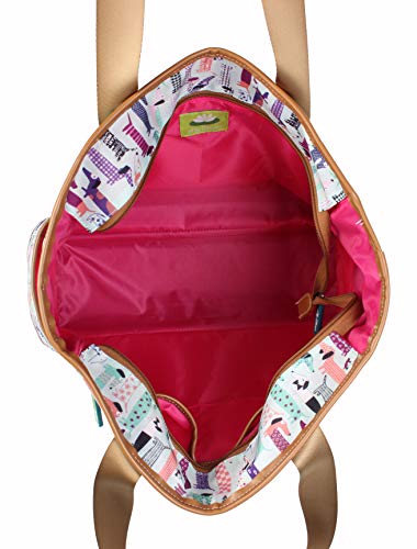 Lily Bloom Luggage Set 4 Piece Suitcase Collection With Spinner Wheels For Woman (Totally Paw Some)