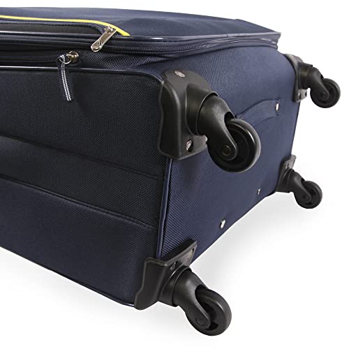 Nautica Seascape Collection 4pc Softside Luggage Set