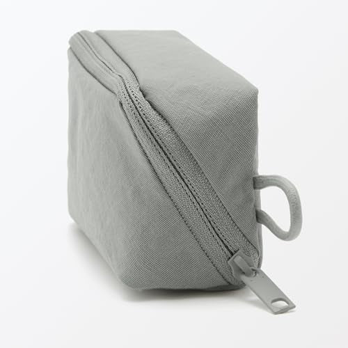 Wrinkled Nylon Wide-Opening Pouch - Small