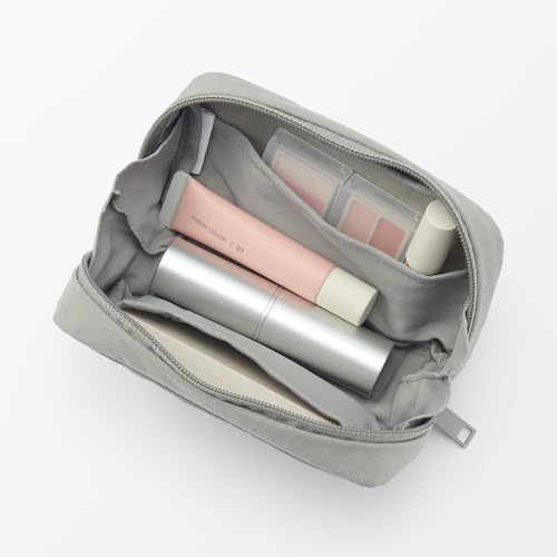 Wrinkled Nylon Pouch - Wide Opening, Medium by MUJI