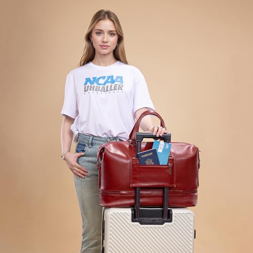Arkansas Razorbacks Duffel Bag with Shoe & Wet Compartment, Large Capacity Overnight Travel Bags for Graduation Gift | NC-AFU008BDY