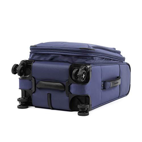 Travelpro Tourlite Softside 2-Piece Set, Expandable Luggage, 4 Spinner Wheels, Lightweight Suitcase, 21" Carry-On, 25" Checked Medium, Blue
