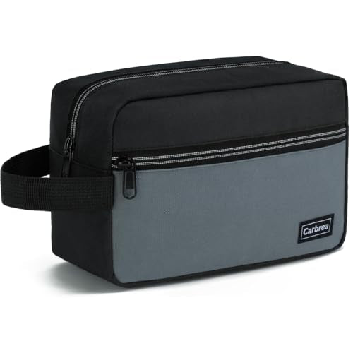 Carbrea Travel Toiletry Bag - Small Tavel Bag for Toiletries, Cosmetics, Accessories, Gifts - Black