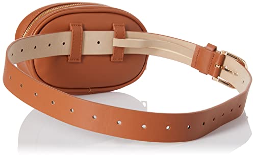 Steve Madden Basket Weave Belt Bag, Cognac, M