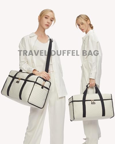LOVEVOOK Travel Duffle Bag, Weekender Bags For Women, Carry On Duffel Bags For Airplanes, Overnight Bag Hospital Bag for Labor and Delivery, Yoga Gym Tote with Wet Pocket, 3Pcs Set