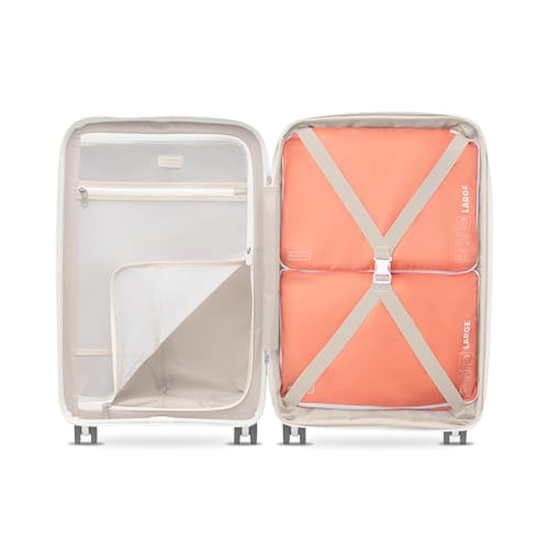 Atlantic 2 Pack Large Washable Packing Cubes (Coral Orange)