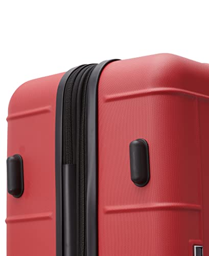 Tommy Hilfiger Women's Hardside Upright Luggage Set, Red, One Size