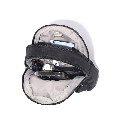 Baggallini Double Zip Mini Sling, Moonrock