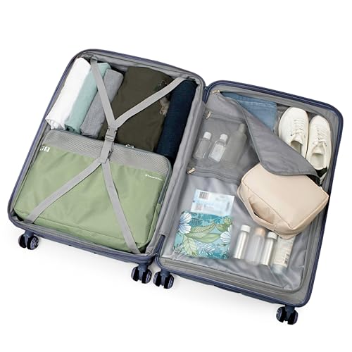 Traveler's Choice Elm 2PC Hardside Spinner Luggage Set - Matte Navy
