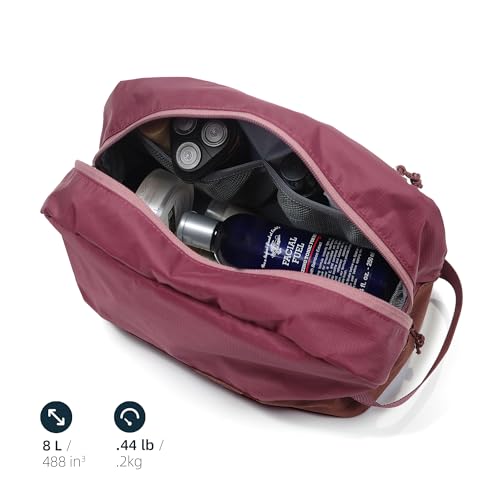 kalgoTeal Travel Toiletry Bag For Women, 8L Large Packing Cube with Waterproof TPU Wet/Dry Compartment