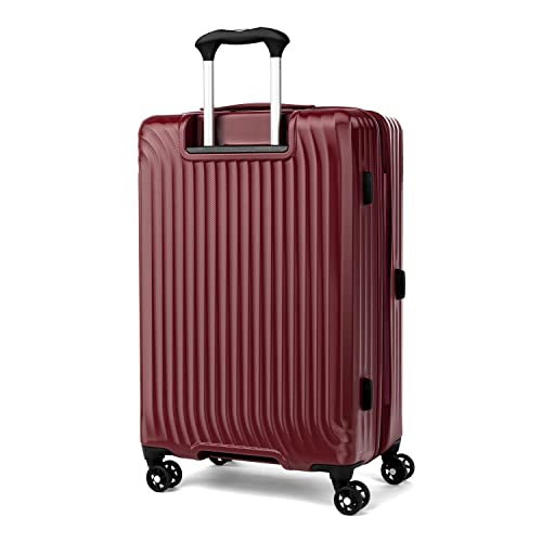 Travelpro Maxlite Air Hardside Expandable Checked Luggage, 8 Spinner Wheels, Lightweight Hard Shell Polycarbonate Suitcase, Cabernet, Checked Medium 25-Inch