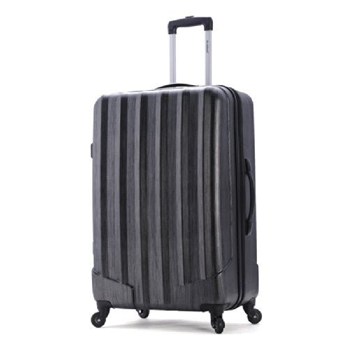 Rockland Santa Fe Hardside Spinner Wheel Luggage Set, Carbon, 3-Piece Set (20/24/28)