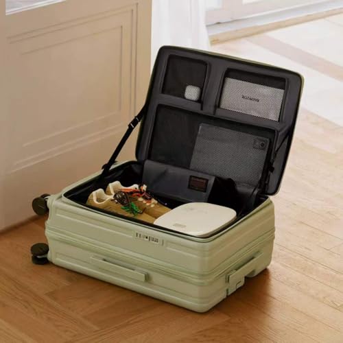 ROAMING Grace Expandable Carry On Luggage Airline Approved, 20 Inch Hardside Carry On Suitcase with Wheels, Travel Harshell Spinner Small Luggage with Tsa Lock, Jade cyan, 20-Inch Carry-On