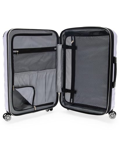 Kenneth Cole REACTION Diamond Tower Collection Lightweight Hardside Expandable 8-Wheel Spinner Travel Luggage, Lavender, 28-Inch Checked