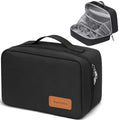 BagUrshion Toiletry Bag for Men,Mens Travel Toiletry Organizer,Men's Travel Essentials,Water Resistant Shaving Bag for Toiletries Accessories -Black