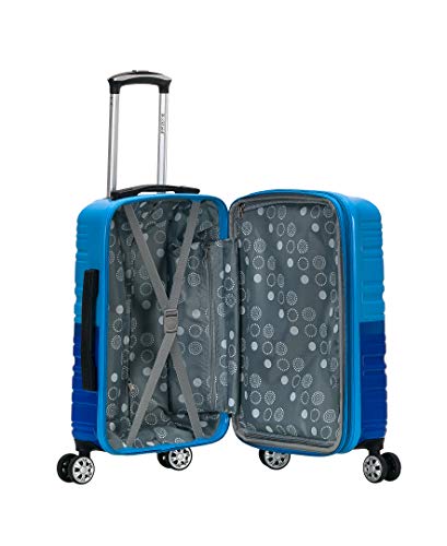 Rockland Melbourne Hardside Expandable Spinner Wheel Luggage, Carry-On 20", Two Tone Blue