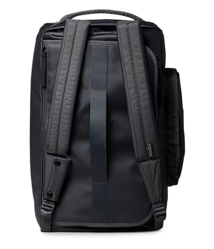 Jansport Good Latitude 40L Convertible Duffel Backpack – Water Resistant, 16 Inch Laptop Sleeve, Luggage Trolley – Weekender Travel Bag, Smokey Grit