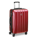 DELSEY PARIS Helium Aero Hardside Expandable Luggage with Spinner Wheels, Brick Red, Checked-Medium 24 Inch