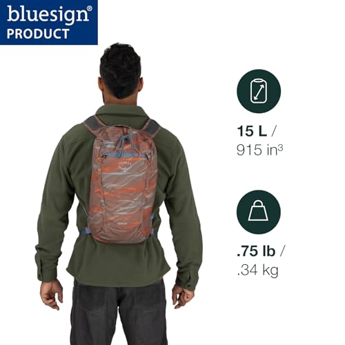 Osprey Daylite Cinch Backpack - Lightweight Travel Bag for Hikes, Festivals, and Everyday, Seaweed Green Amazon Exclusive