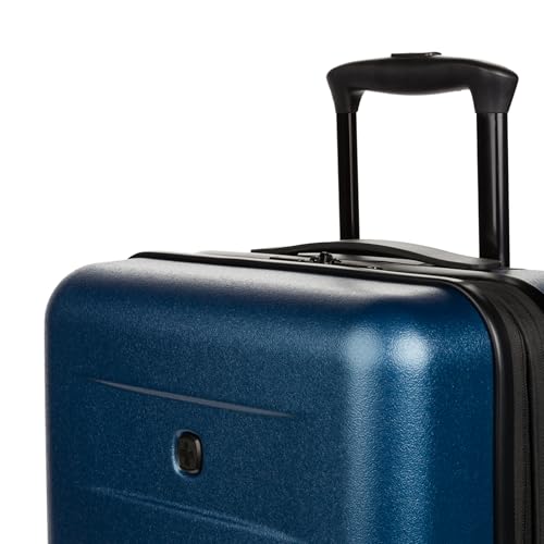SwissGear 8020 Eclipse Hardside Expandable Luggage with Spinner Wheels, Navy, Carry-On 18-Inch