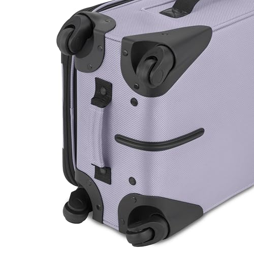 SWISSGEAR Sion Softside Expandable Spinner Luggage Durable Lightweight Travel Suitcase, Evening Haze, 2-Piece Set (Carry-On/Large)
