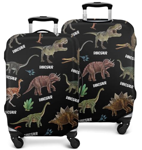Subvise Dinosaur Suitcase Cover for Dinosaur Lover,Suitcase Protector Elastic Luggage Cover Anti-scratch (Medium (22-24in))