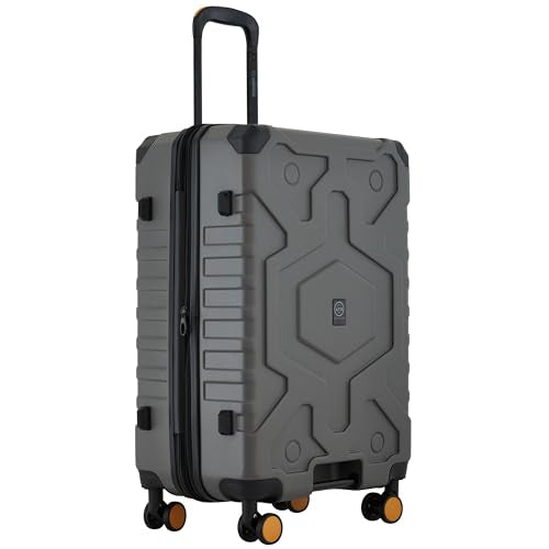 Wrangler ATG Outland Expandable Hardside Luggage, Gull Gray, 3 Piece Set