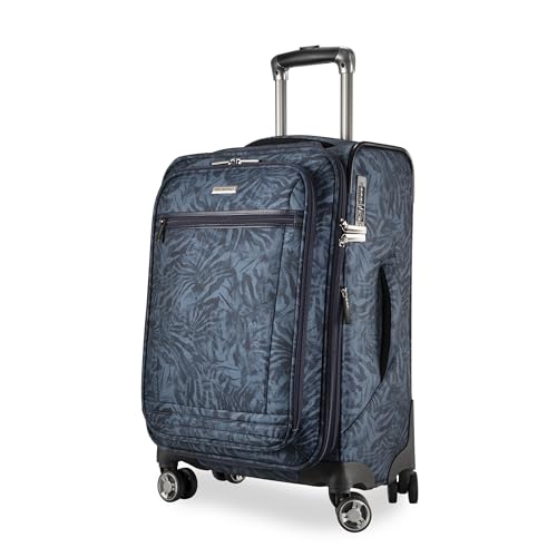 Ricardo Beverly Hills Avalon Softside Carry-On Luggage Made with Sustainable 100% Recycled PET (rPET), Lightweight, Eco-Friendly Travel, Expandable, Dual Spinner Wheels, Serengeti Night, 20-inch