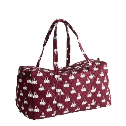 Vera Bradley Women's Premium Cotton Large Original Duffel Bag, Duffel Mosaic, One Size