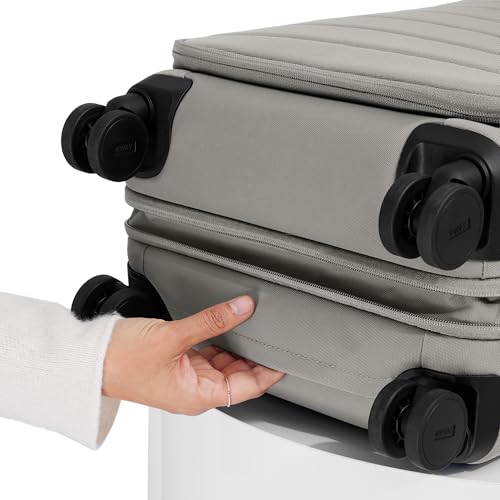 Away Carry-On Luggage - 22-Inch Lightweight, Expandable Softside Suitcase with 360° Spinner Wheels, Interior Compression System, TSA-Accepted Lock - Cloud Gray