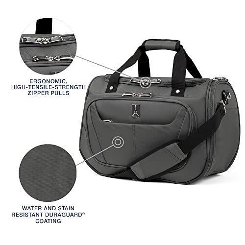 Travelpro Maxlite 5 Softside Lightweight Underseat Carry-On Travel Tote, Overnight Weekender Bag, 18-Inch — Shadow Grey