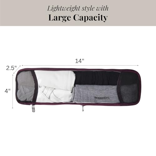 Baggallini Long Compression Cube - Lightweight Compression Packing Cube for Travel